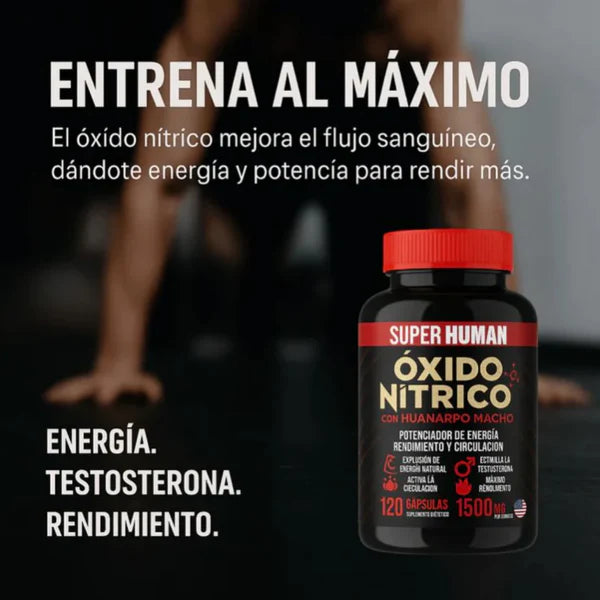 Óxido Nítrico Promax™ + Prostate Health en pack 2x1:💪 Rendimiento, energía y salud masculina🔥 (120 cápsulas)