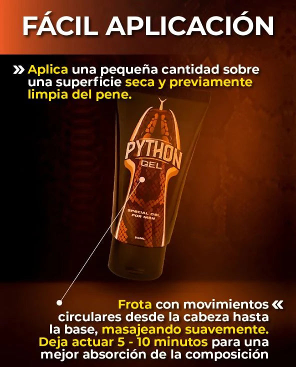Python Gel™:Más volumen, más resistencia, más placer… ¡más de ti! 🐍🔥
